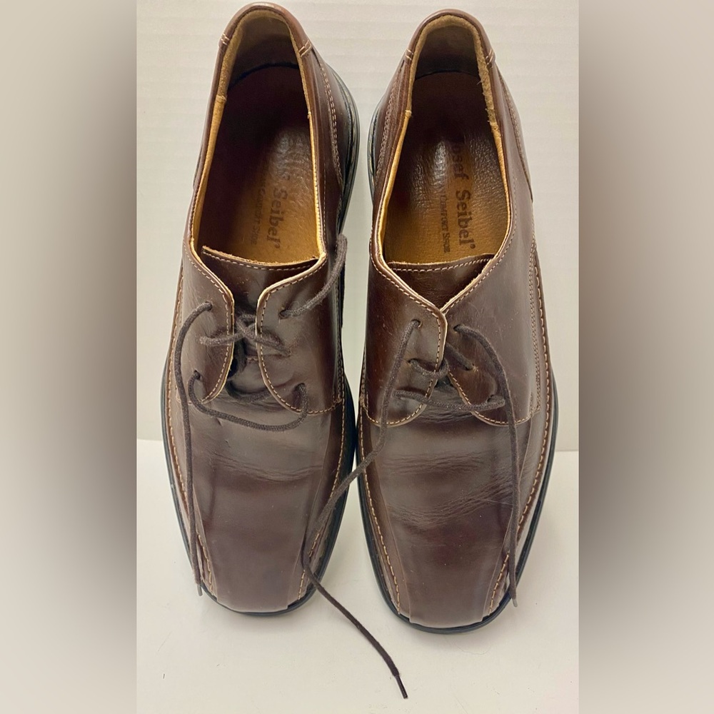 Josef Seibel 33240 Men Brown Leather Square Toe Oxford Shoe Size 45 - US 11